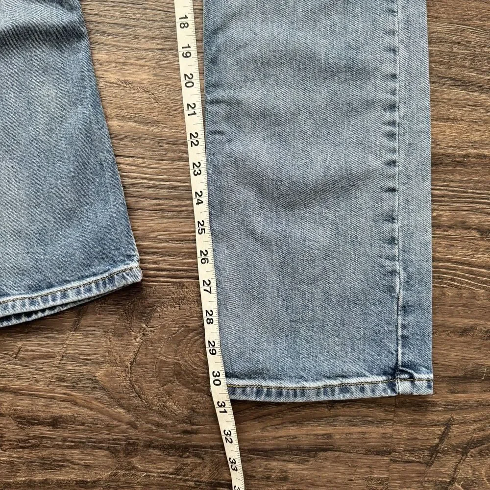 Levis 513 Mens Jeans 33x32 Slim Straight Blue Denim Medium Wash